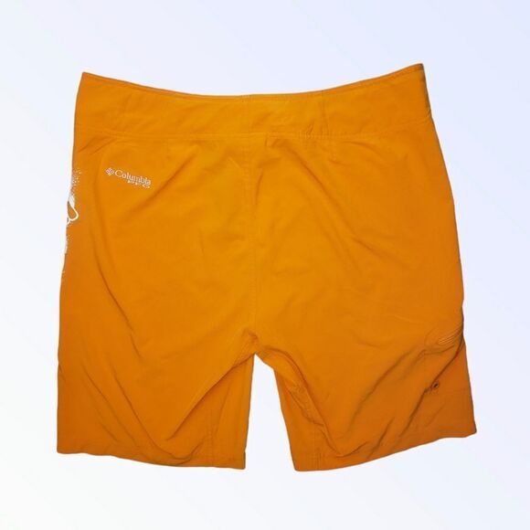 Columbia Swim Trunks Mens 36 Orange PFG Board Shorts Bathing Suit Men - Picture 2 of 6